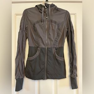Lululemon Atheltica Gray Ruched Jacket